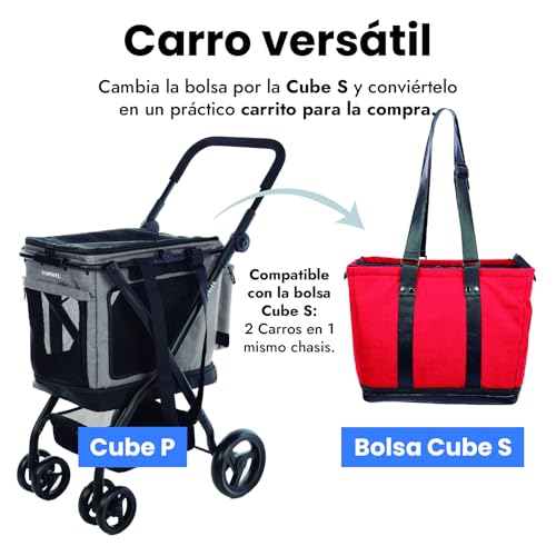 Hunde-Transportwagen 3-in-1, rot