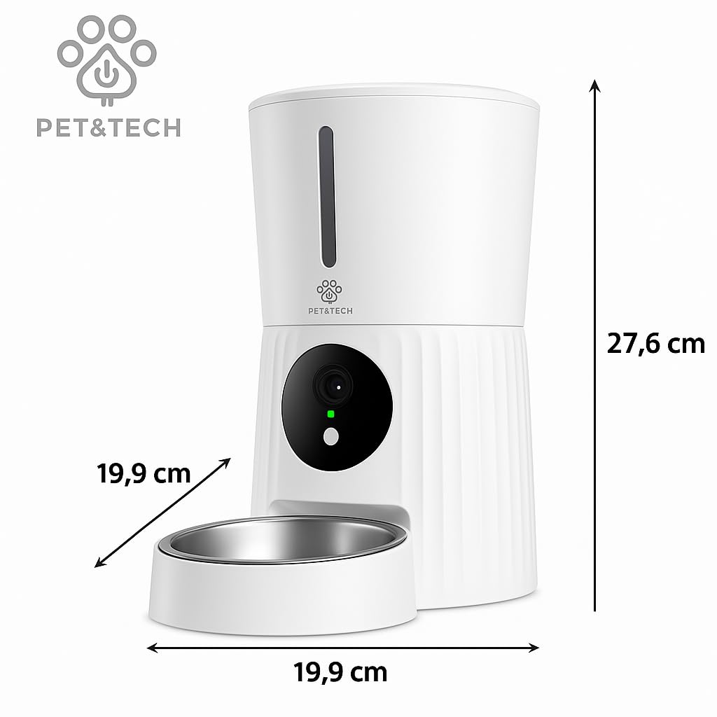 Automatischer Futterautomat, 4L, mit Kamera, WiFi