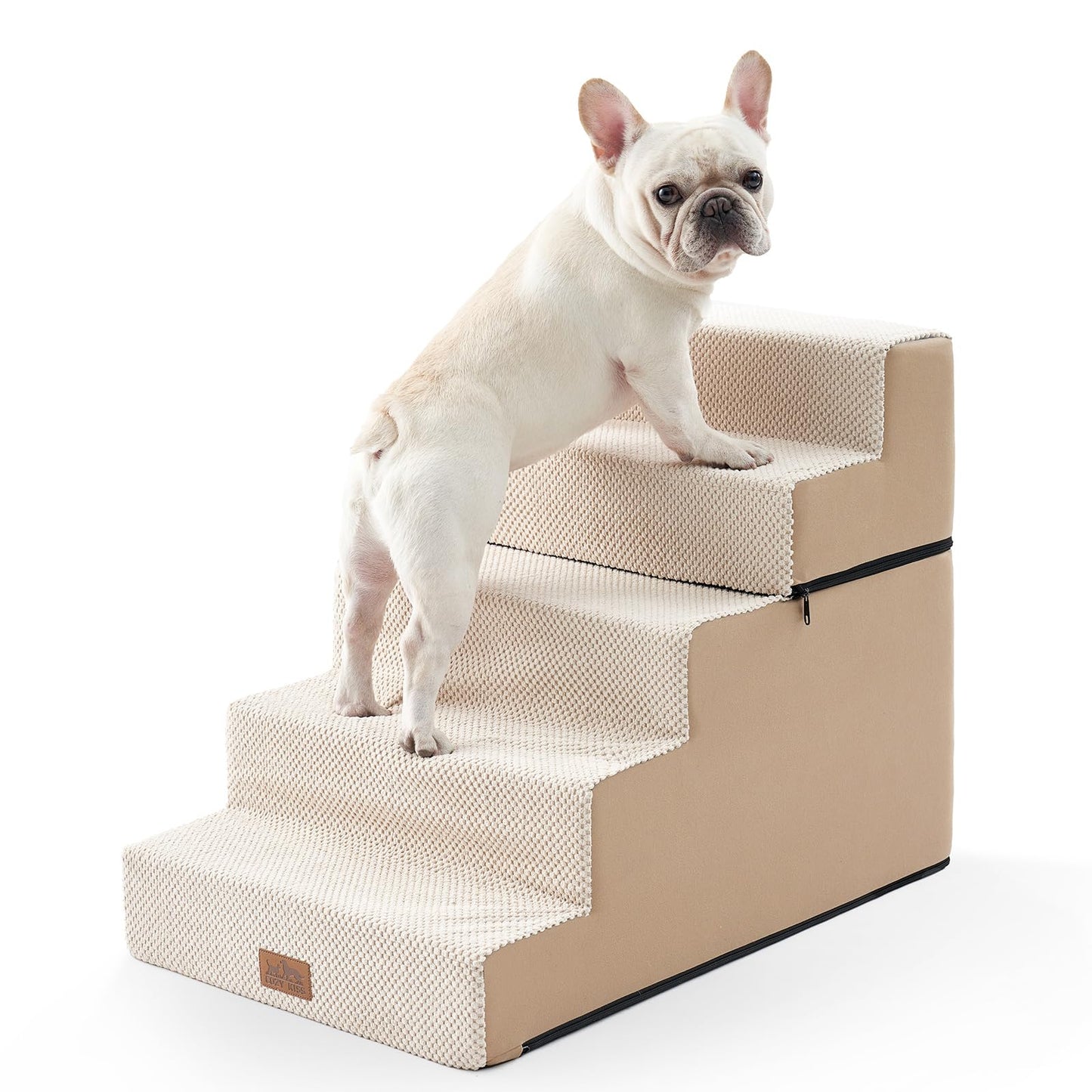 Hundetreppe, 75x50x60 cm, khaki, abnehmbar