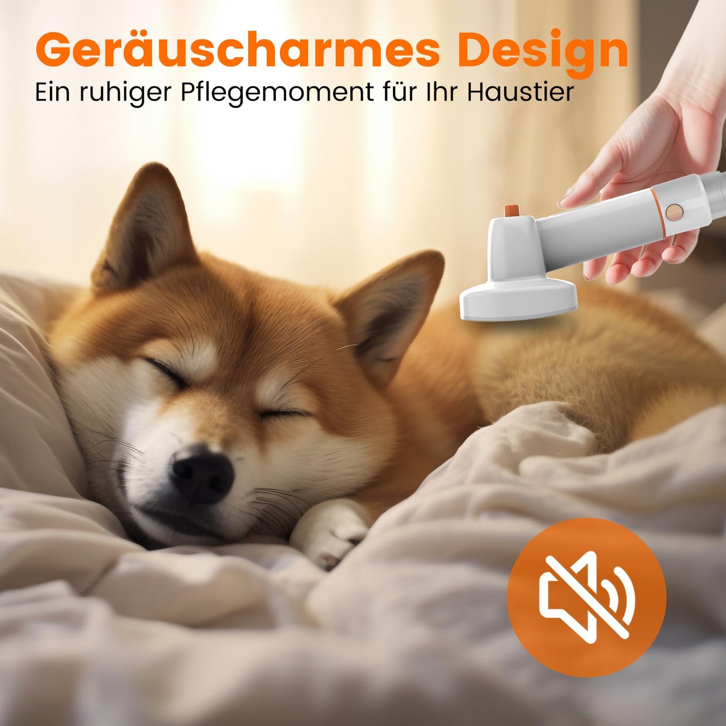 Hundefriseurset mit Staubsauger, 12000Pa, 4-teilig