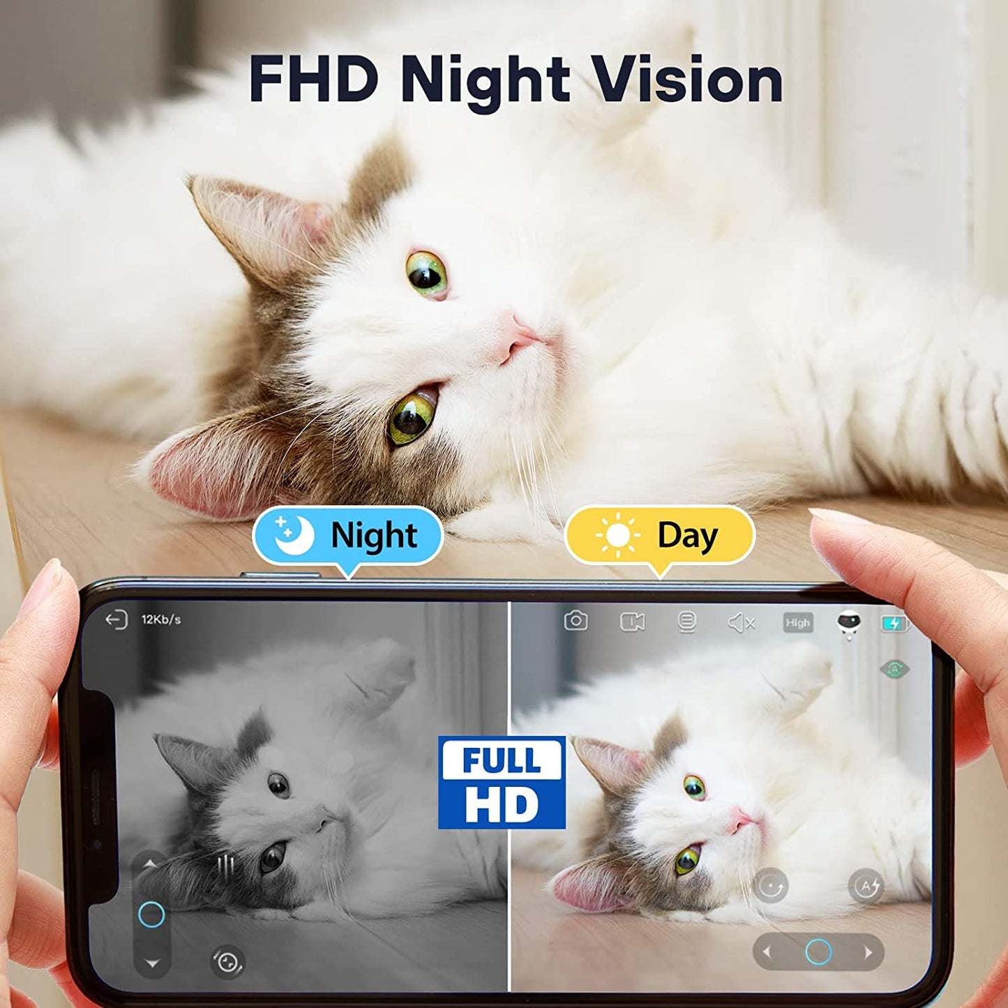 EBO SE Hundekamera, 1080P, Nachtsicht, App