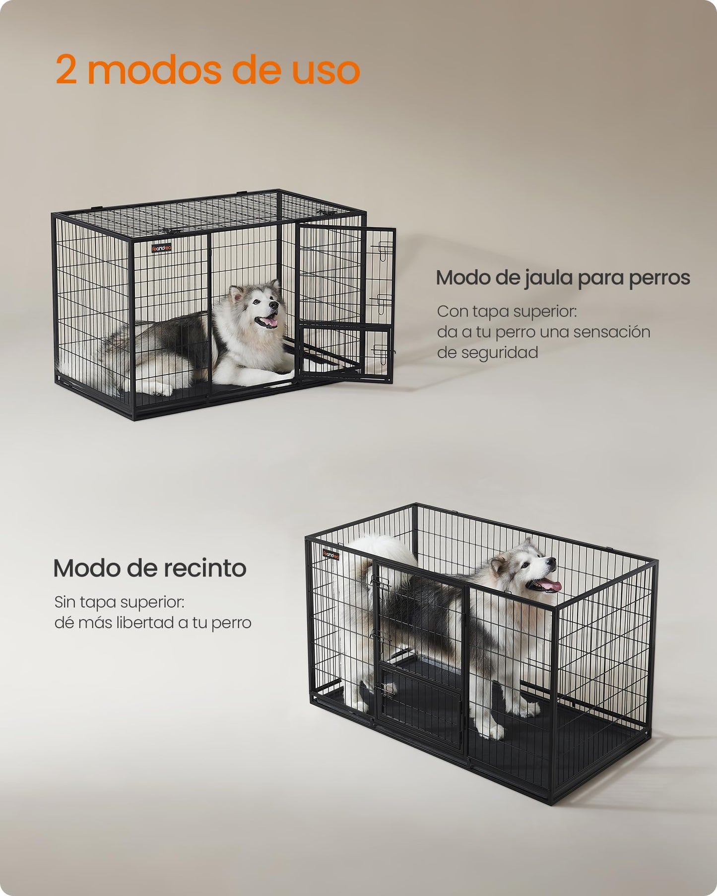 Hundebox XXL, schwarz, 139x79x87 cm