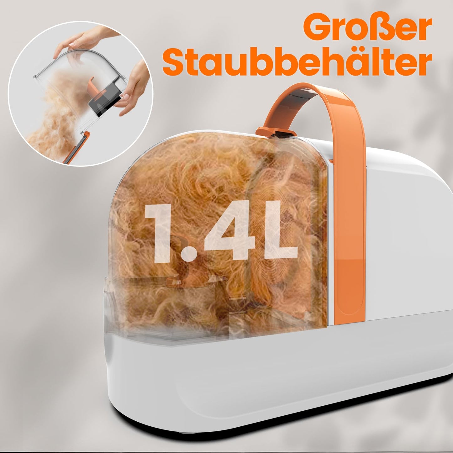 Hundefriseurset mit Staubsauger, 12000Pa, 4-teilig