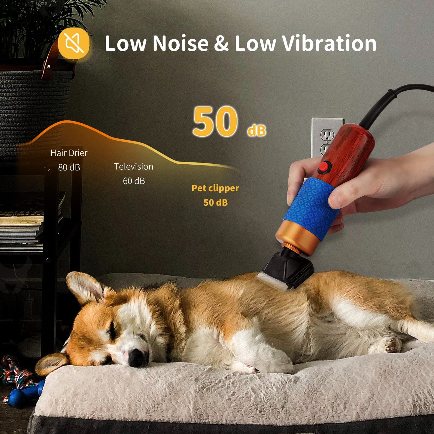 Haarschneider für Tiere, 200W, 3m Kabel